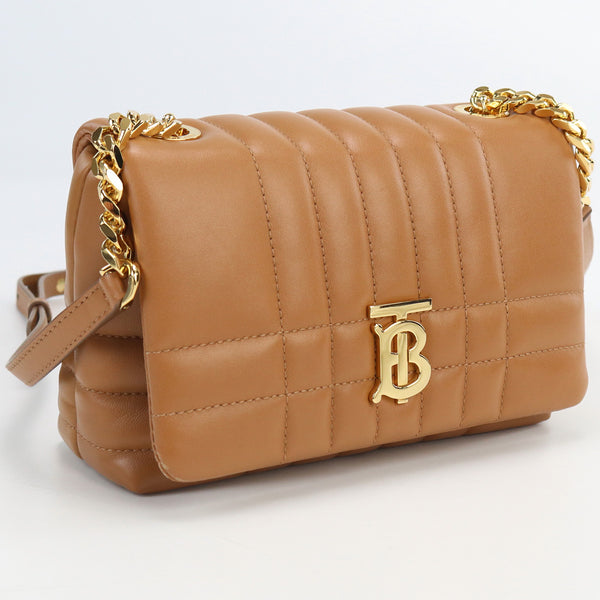 BURBERRY Shoulder Bag Diagonal leather brown Women