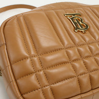 BURBERRY Small Roller Camera Bag Diagonal Shoulder Bag leather Brown Women