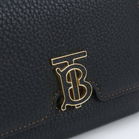 BURBERRY 8049217 TB Compact Wallet Tri-fold wallet with coin purse leather black Women