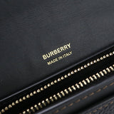 BURBERRY 8049212 TB Long wallet with double fold leather Black Women