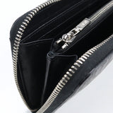 Christian Dior 2ESBC252VPD H03E Long zip wallet Purse Around Oblique black