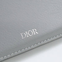 Christian Dior 2ESBC027DCO H42E Wallet with coin case Bi-fold wallet with coin purse/CD diamond canvas gray mens
