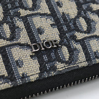 ChristianDior 2ESBC092YSE H05E Zipwallet Bi-fold coinpurse/Dior Oblique Navy