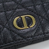 Christian Dior S5132UWHC M900 Glycine Wallet Dior Caro CoinPocket Calfskin black