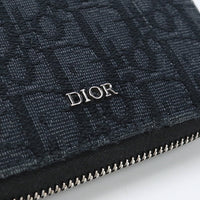 ChristianDior 2ESBC092YSE 03EU Zipwallet Bi-fold coinpurse/Dior Oblique Navy