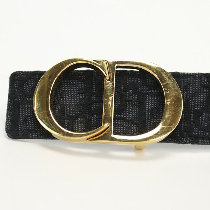 Christian Dior belt CD ICON rbelt eversible Canvas, leather black mens(unisex)