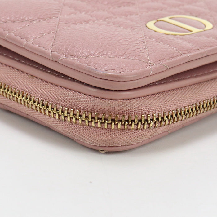 Christian Dior CD83578 Scarlett Wallet 55000 Folded Calfskin pink Women