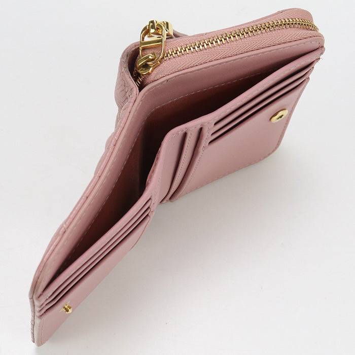 Christian Dior CD83578 Scarlett Wallet 55000 Folded Calfskin pink Women