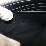 Sac d'embrayage d'éouélettes de chaîne Céline Sac d'embrayage à deux voies et sac d'épaule à chaîne couleur noire et en cuir beige matériau toile