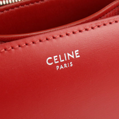 CELINE 189183DLS.27ED Shoulder Bag Diagonal shoulder bag red leather Women