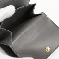 CELINE 10H26 3BRU 10GV small strap wallet Bi-fold wallet with coin purse Calfskin gray Women