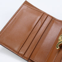 CELINE 10D78 3BZG 04LU Small wallet Triomphe Tri-fold coin purse Calfskin brown