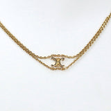 CELINE 460CE6BRA 35OR Suspenders Necklace Triomphe Necklace metal gold Women