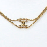 CELINE 460CE6BRA 35OR Suspenders Necklace Triomphe Necklace metal gold Women