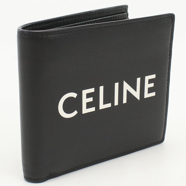 CELINE 10C87 3DME 38SI Bifold wallet Folded Calfskin black mens