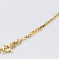 CELINE 460GB6BZ1 35OR Rhinestone Necklace Triomphe Necklace metal gold Women