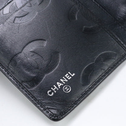 CHANEL Long wallet Cambon Long wallet with double fold coin purse Calfskin Black Women