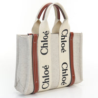 Chloe Woody Small Tote bolsas y bolsos de bolsos Color Off-White Unisex