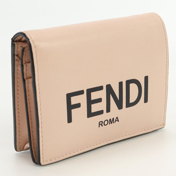 FENDI 8M0420 ADP6 F1CN7 bifold small wallet Folded wallet with coin purse leather Women color pink