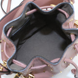 FENDI 8BS010 mini montresor studs Handbag Shoulder Bag Pink leather Women