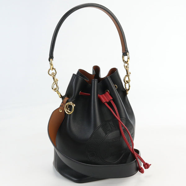 FENDI 8BT309 A7SO Montrezor Handbag leather  black Women