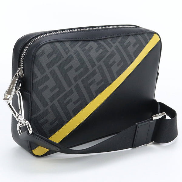 FENDI 7M0286 A9XS Camera case Diagonal shoulder bag PVC  black mens