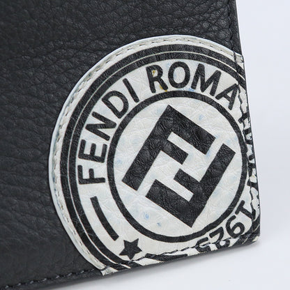 FENDI 7M0227 A4NR F0X2Q Fragment case Coin Pocket leather gray unisex