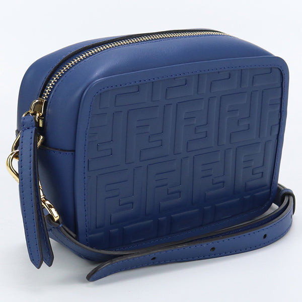 FENDI 8BS019 A4K5 Shoulder Bag Diagonal leather Blue Women