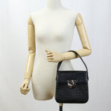 FERRAGAMO 21 8297 2WAY Tote handbag Handbag leather Black Women