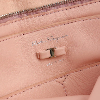 FERRAGAMO 211189 Vala Ribbon ChainShoulder Shoulder bag leather  pink Women