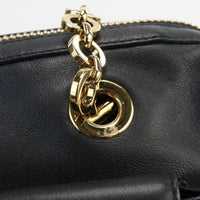 FERRAGAMO 21 E462 2WAY handbag Gancini shoulder bag 2way leather black Women