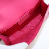 FERRAGAMO 22 B558 Chain Shoulder Bag Vara ribbon Diagonal leather Pink Women