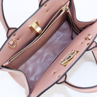 FERRAGAMO 21 H159 Studio Bag Small Gancini Tote Bag handbag Calfskin pink Women