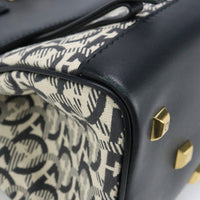 FERRAGAMO 21 H610 Studio Bag Small Gancini Tote Bag handbag fabric beige Women