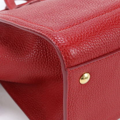 FERRAGAMO 21 F478 2WAYTote Bag Gancini Tote Bag Shoulder bag leather Red Women