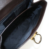 FERRAGAMO 21 0290 2WAY handbag Gancini shoulder bag Calfskin Brown Women