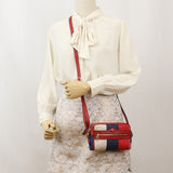 GUCCI 517350 Mini bag Ofidia Diagonal shoulder bag canvas Women color red