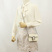GUCCI 476432 super mini bag Dionysus Diagonal Chain Shoulder Bag Cross body leather Women White