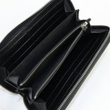GUCCI 673003 92TCN 1000 Zip around wallet Interlocking G PurseZip Around PVC mens color black
