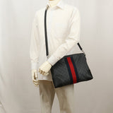GUCCI 474139 Messenger bag GG Supreme Diagonal Shoulder Bag PVC gray mens