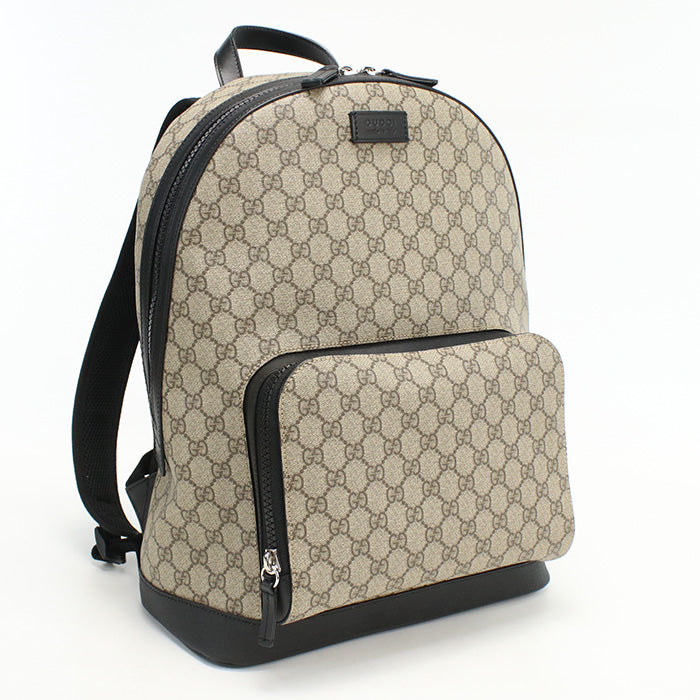 GUCCI 406370 Backpack GG Supreme canvas Backpack PVC beige unisex