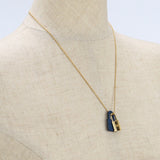 HERMES O'Kelly Necklace Necklace metal navy Women