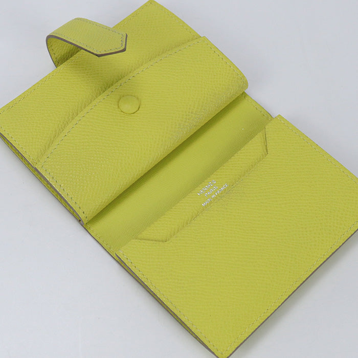 HERMES Bearn Card Case Card Case Epsom yellow unisex