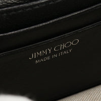 JIMMY CHOO Finley Mini Shoulder Bag Diagonal chainshoulder canvas Women color black