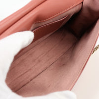 JIMMY CHOO SIDNEY-M chain shoulder Diagonal shoulder bag leather pink Women