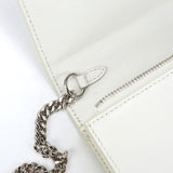 JIMMY CHOO Chain wallet leather white Women