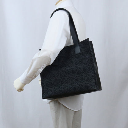 LOEWE anagram buckle tote B692L09X03 Tote Bag Hand bag Black canvas mens