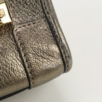LOEWE Amazonas Micromini Hand bag shoulder bag 2way leather Women gold