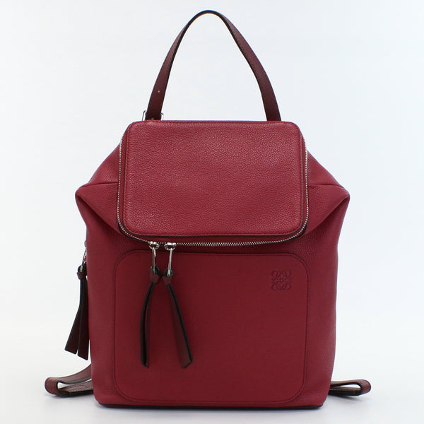 LOEWE 307.12UU15 goya small Backpack Bag leather Women Red