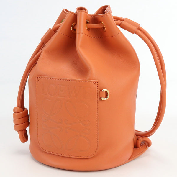 LOEWE A734Z18X11 sailor bag small Shoulder Bag Hand Bag Orange leather Women